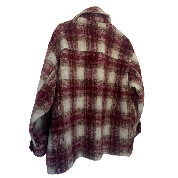 ZARA Plaid Overshirt Shacket Jacket Size L - Picture 6 of 16